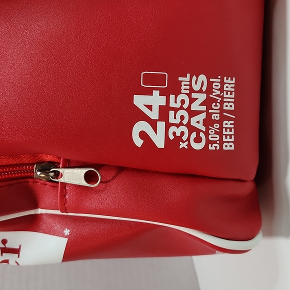 Faux Leather Red Budweiser Soft-sided Cooler Bag - Picture 9 of 12